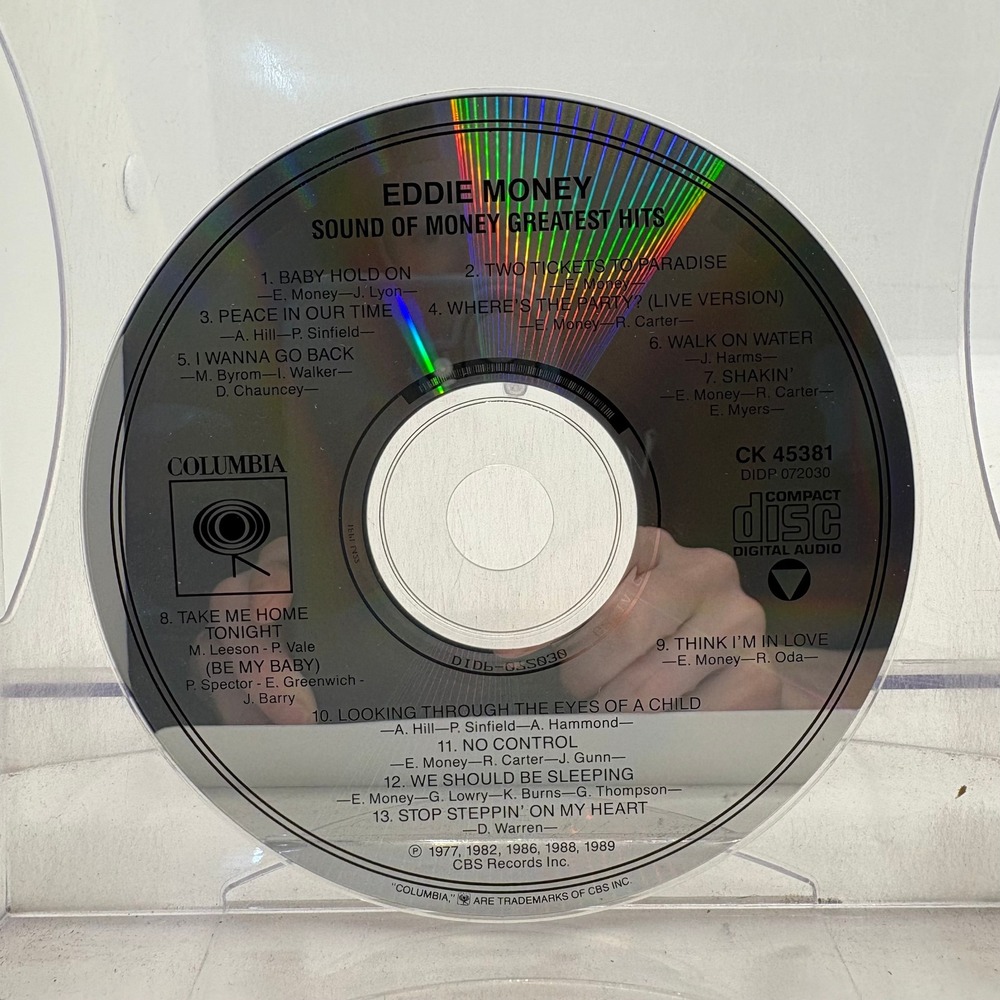Eddie Money Sound of Money Greatest Hits CD Columbia CK Two Tickets Paradise